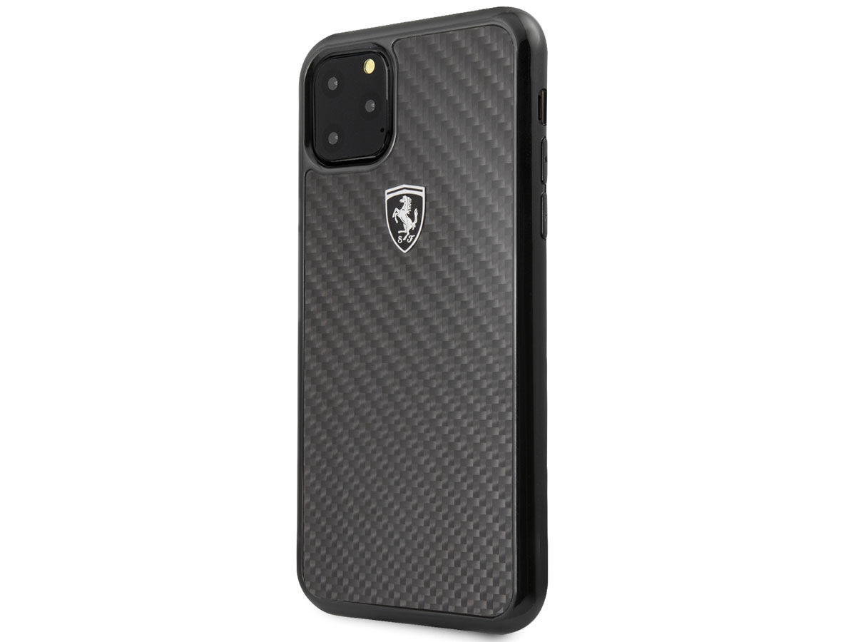 Ferrari Carbon Fiber Hard Case - iPhone 11 Pro Max hoesje