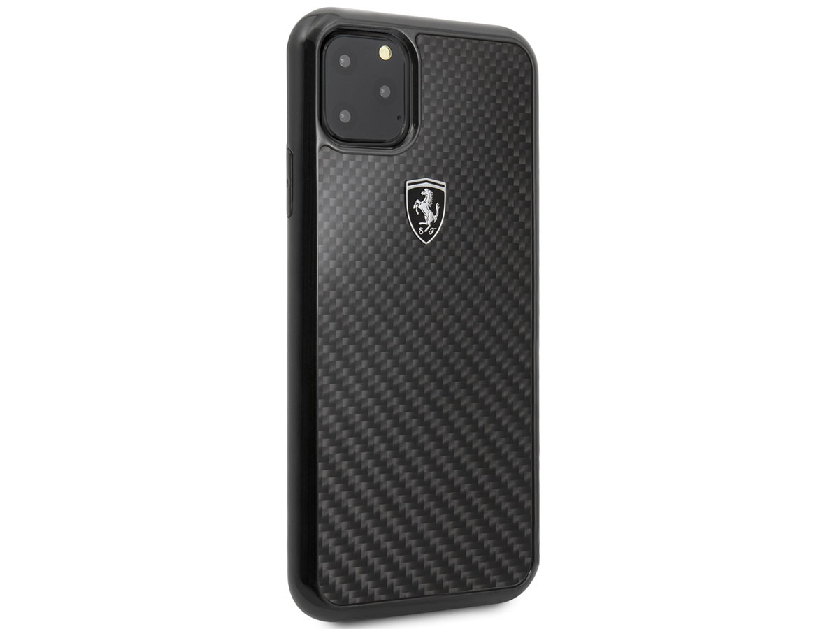 Ferrari Carbon Fiber Hard Case - iPhone 11 Pro Max hoesje