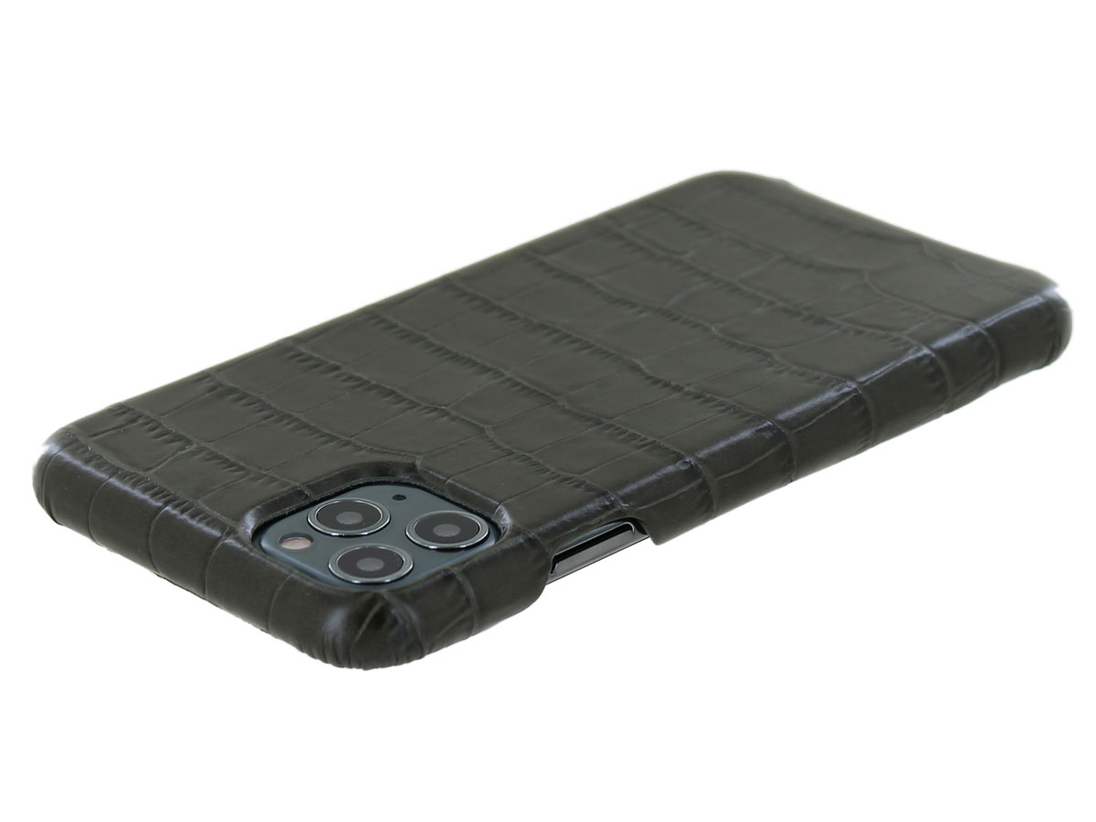 Graffi Cover Croco Groen Leer - iPhone 11 Pro Max hoesje