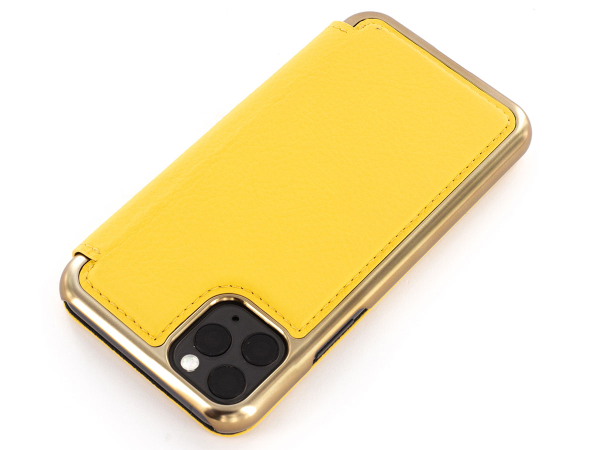 Greenwich Blake Folio Canary/Gold - iPhone 11 Pro Max Hoesje Leer