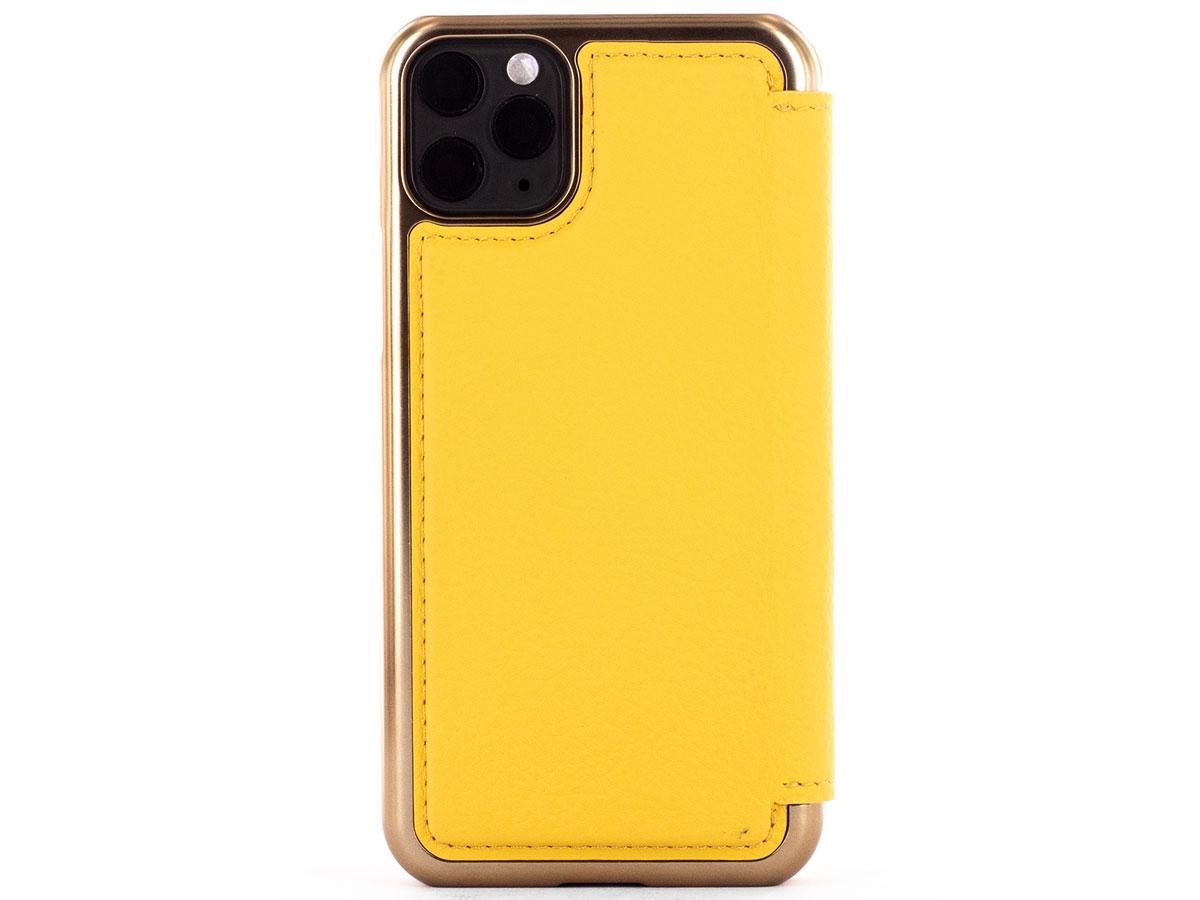 Greenwich Blake Folio Canary/Gold - iPhone 11 Pro Max Hoesje Leer