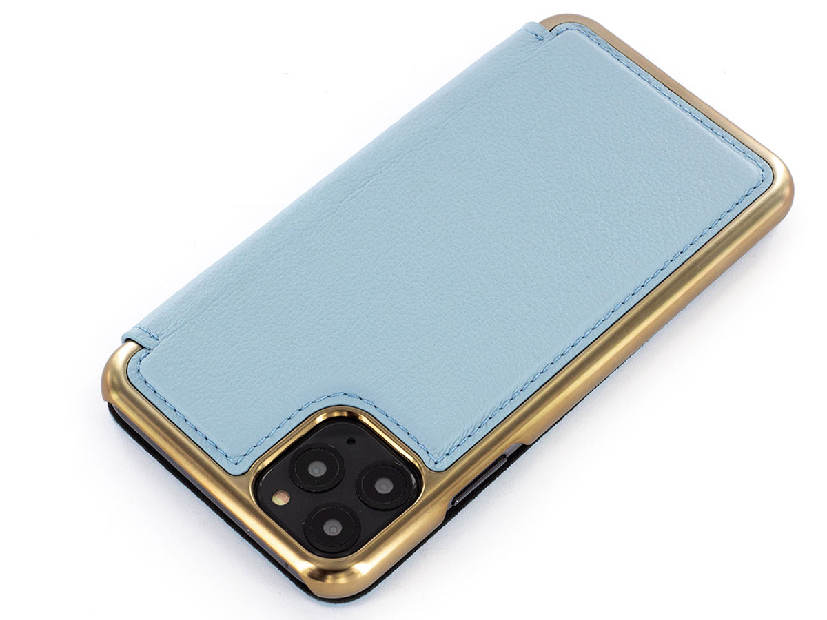 Greenwich Blake Folio Beach House/Gold - iPhone 11 Pro Max Hoesje Leer