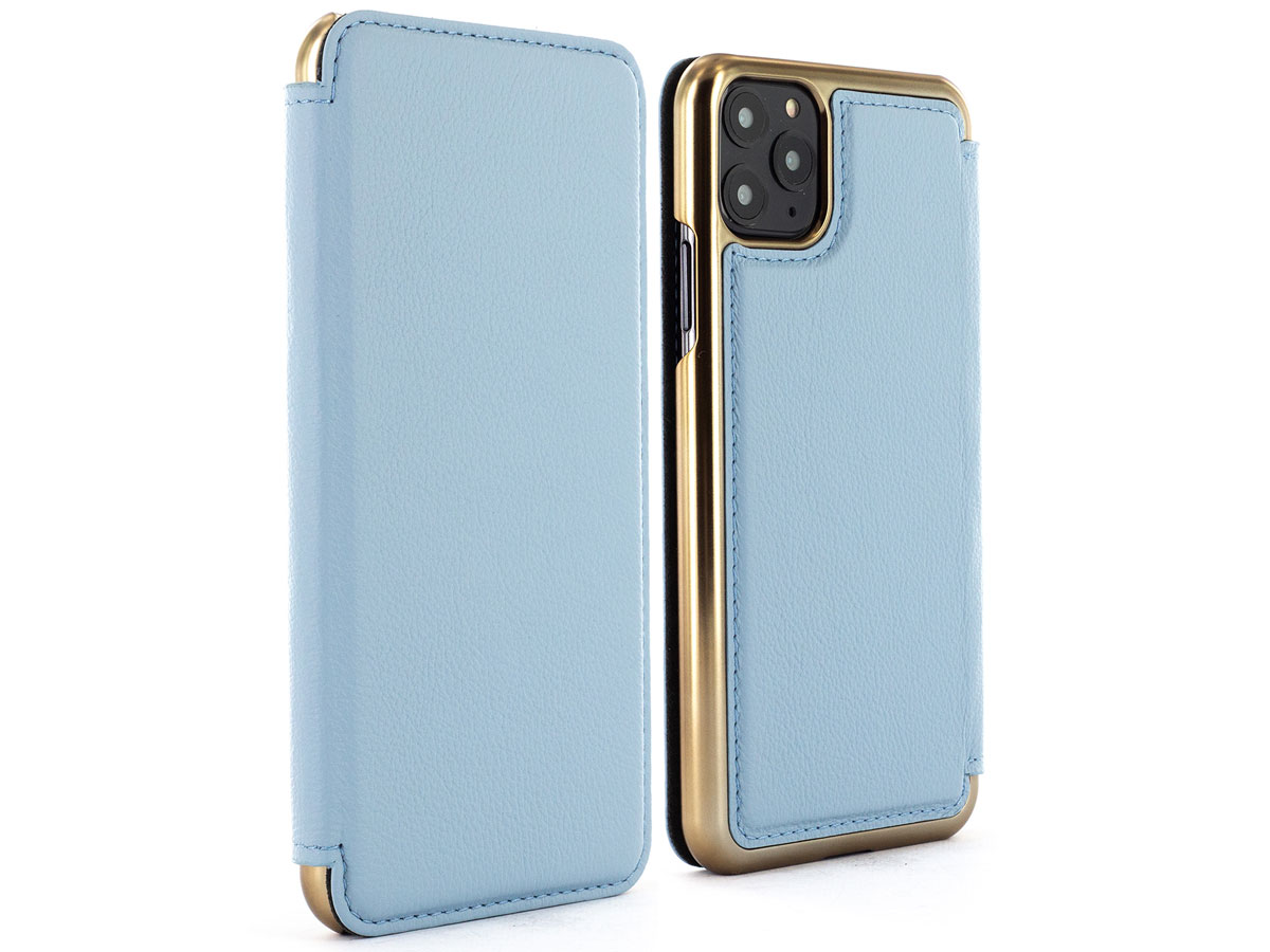 Greenwich Blake Folio Beach House/Gold - iPhone 11 Pro Max Hoesje Leer