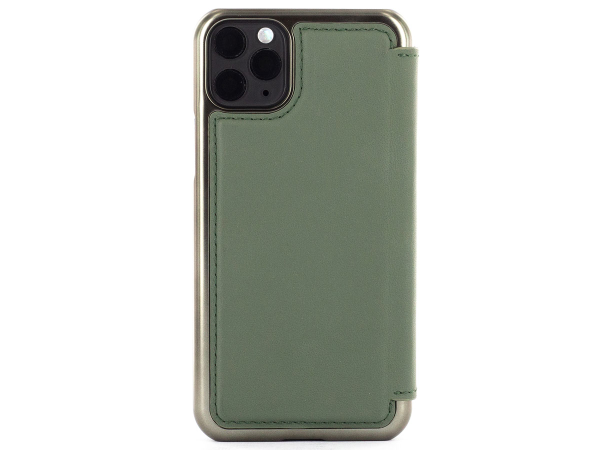 Greenwich Blake Folio Sage/Gunmetal - iPhone 11 Pro Max Hoesje Leer