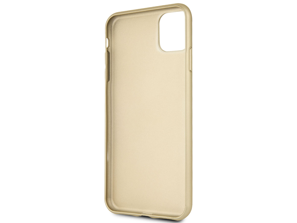 Guess Monogram Hard Case Bruin - iPhone 11 Pro Max hoesje