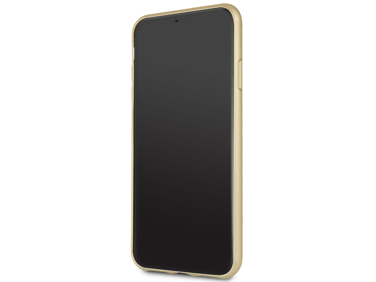 Guess Monogram Hard Case Bruin - iPhone 11 Pro Max hoesje