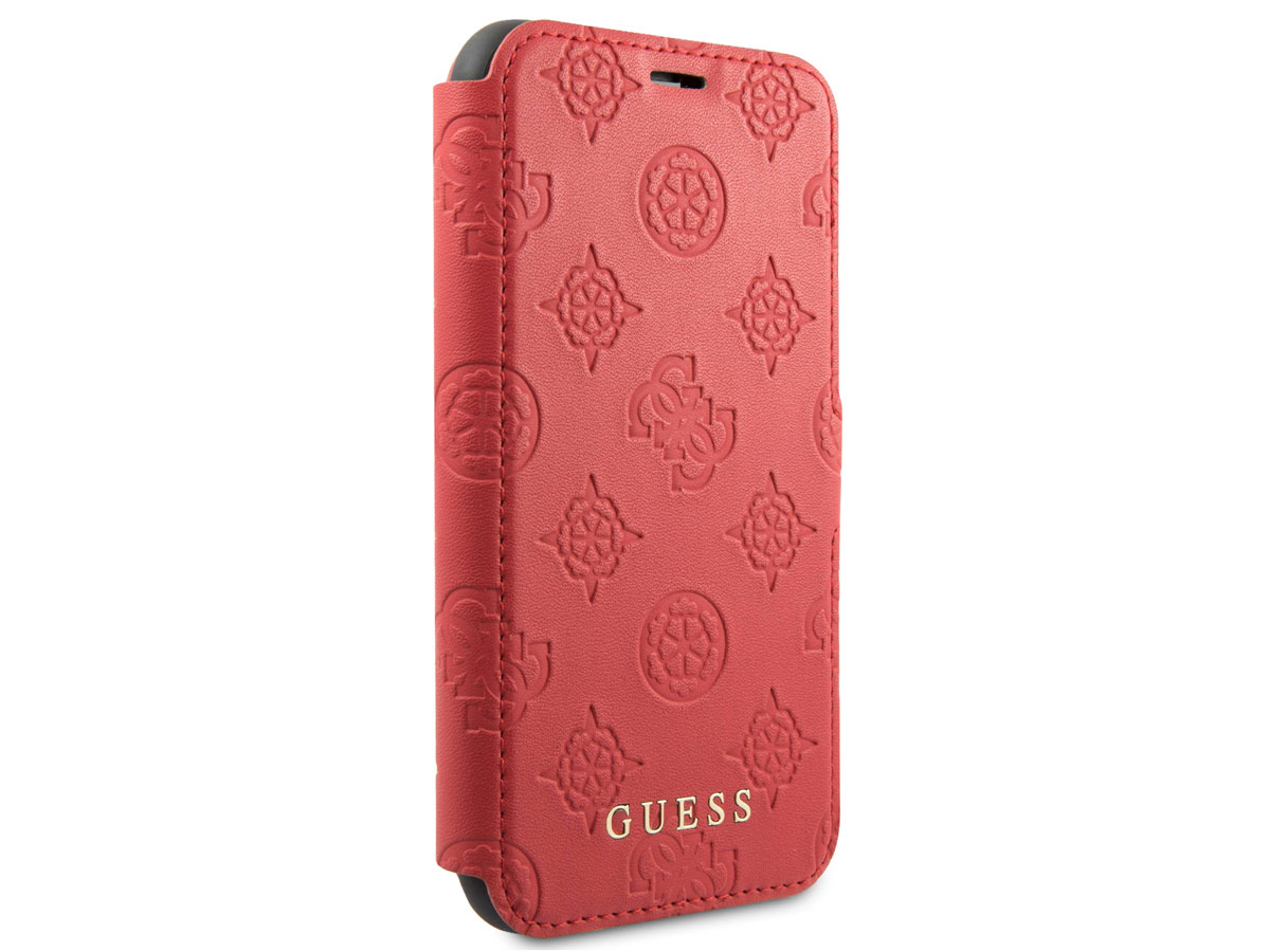 Guess 4G Peony Bookcase Rood - iPhone 11 Pro Max hoesje