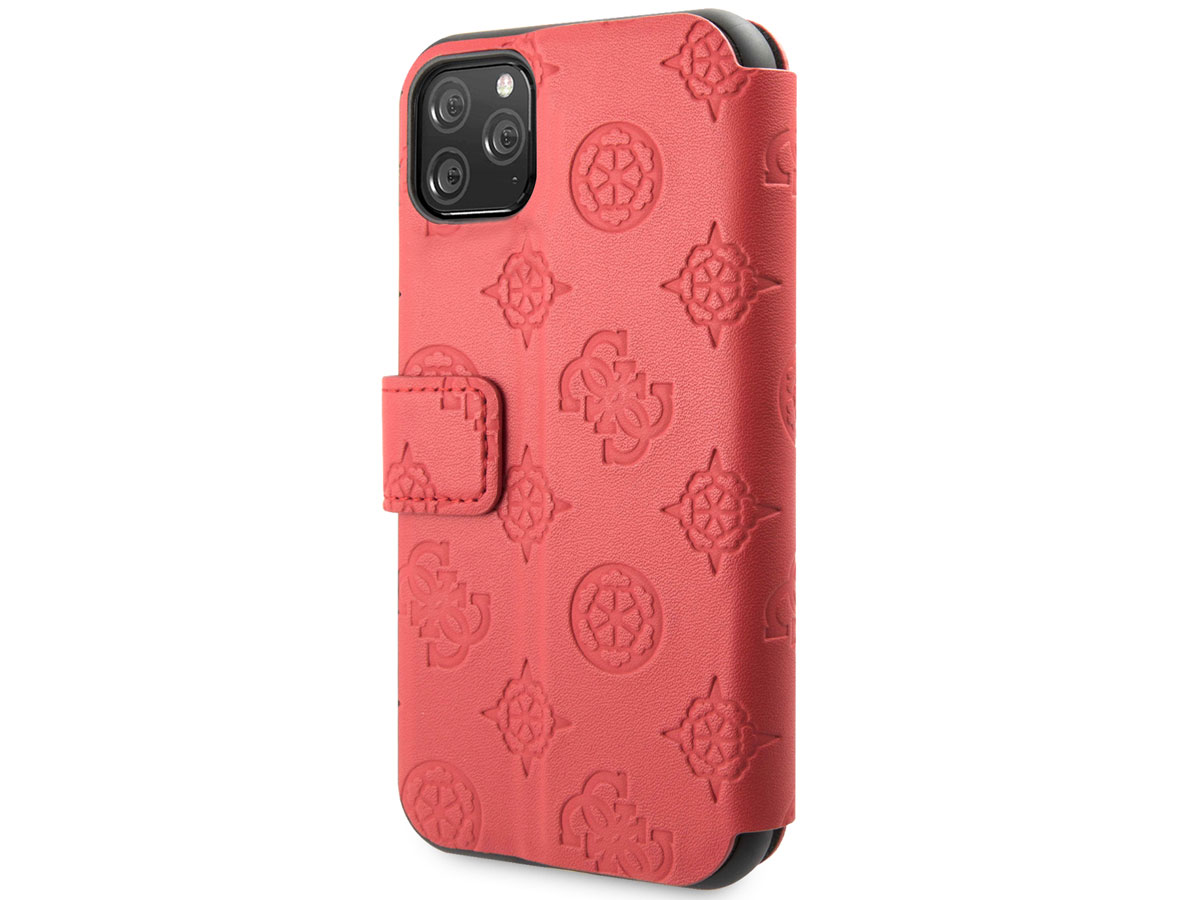 Guess 4G Peony Bookcase Rood - iPhone 11 Pro Max hoesje