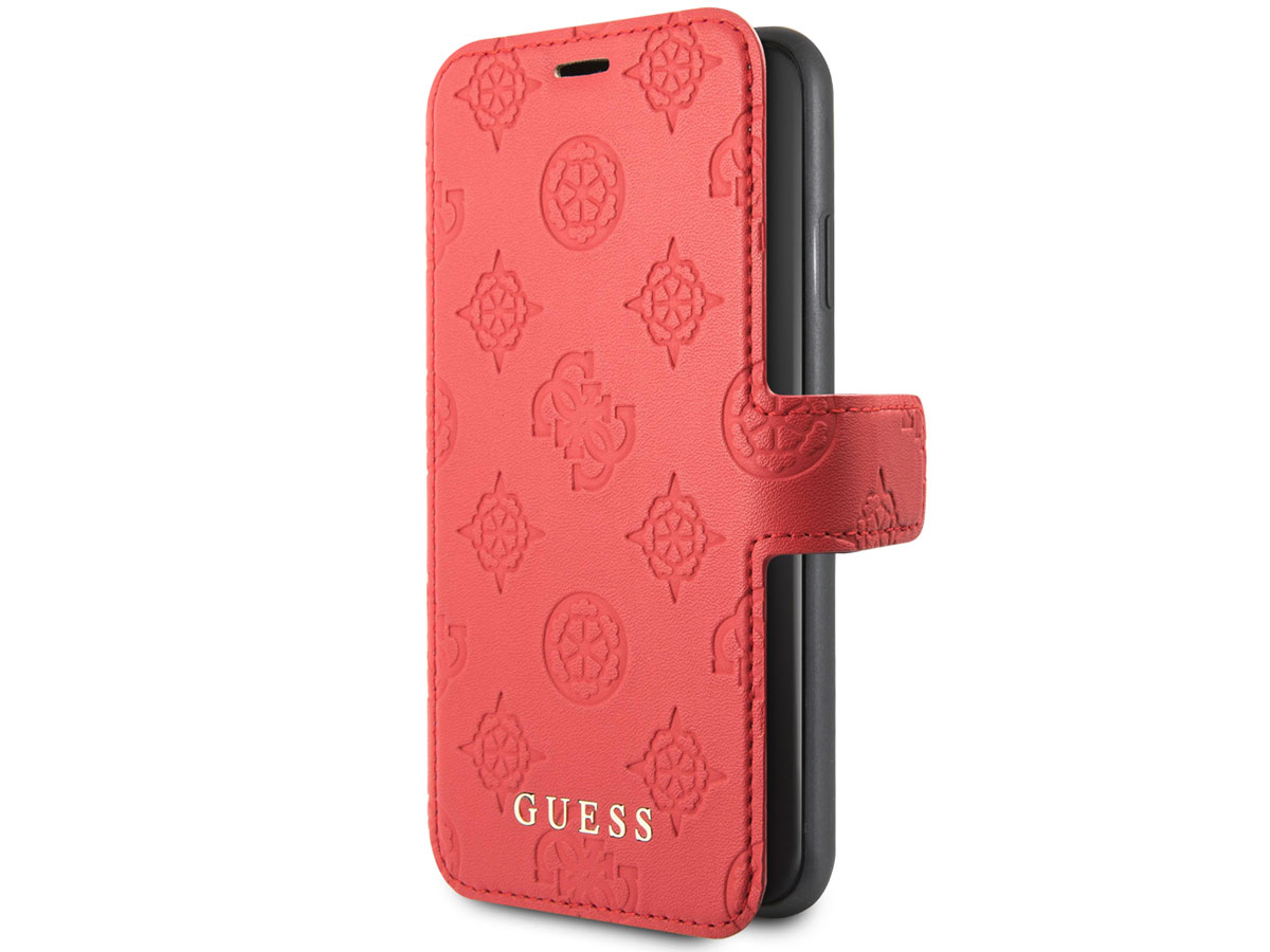 Guess 4G Peony Bookcase Rood - iPhone 11 Pro Max hoesje
