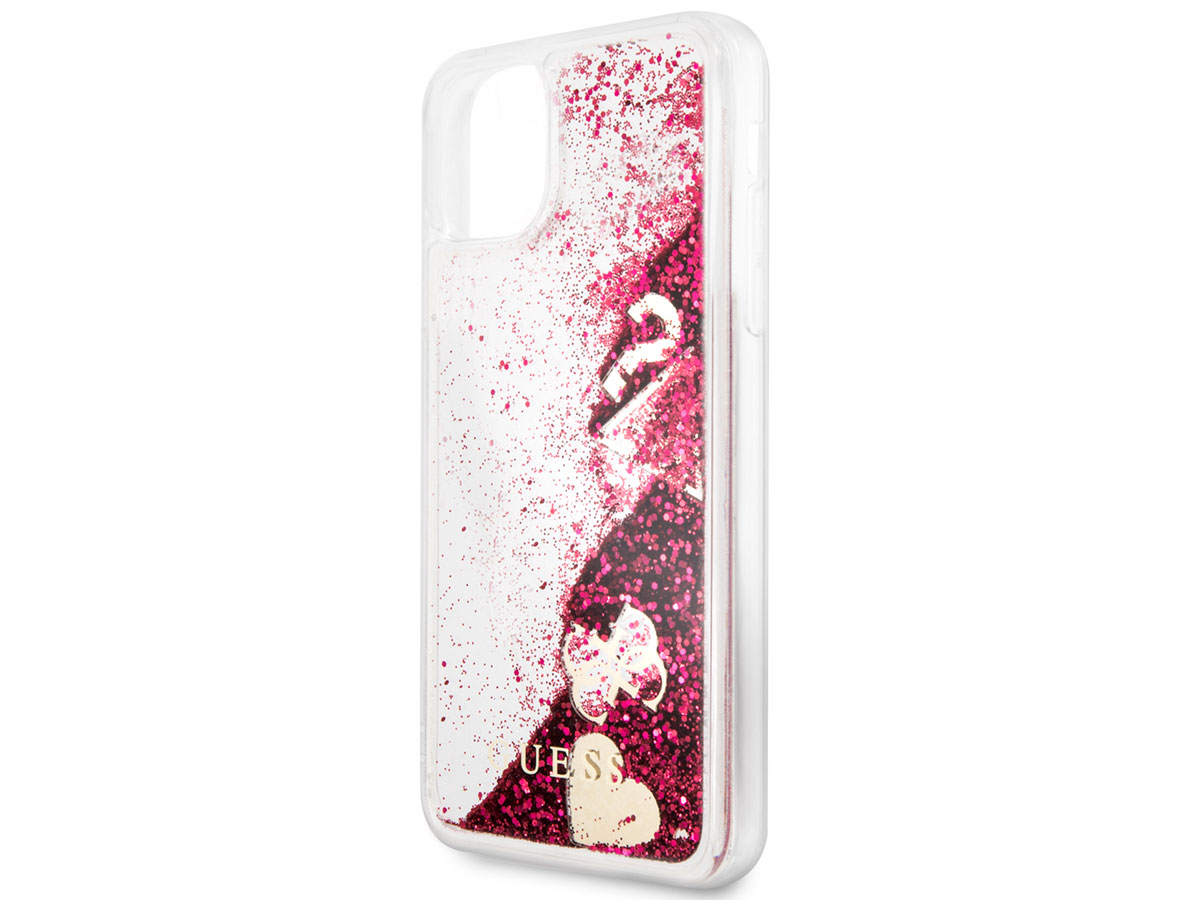 Guess Floating Logo Case Roze - iPhone 11 Pro Max hoesje