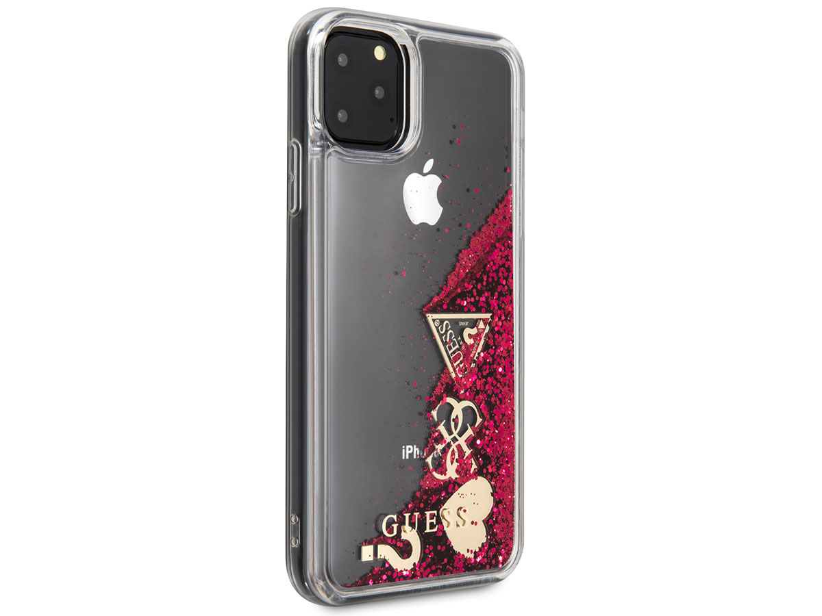 Guess Floating Logo Case Roze - iPhone 11 Pro Max hoesje