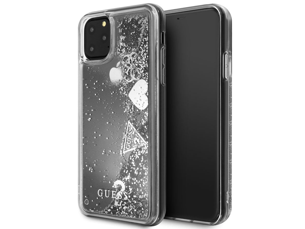 Guess Floating Logo Case Zilver - iPhone 11 Pro Max hoesje