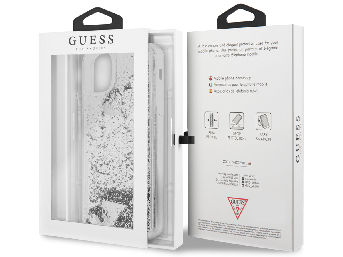 Guess Floating Logo Case Zilver - iPhone 11 Pro Max hoesje