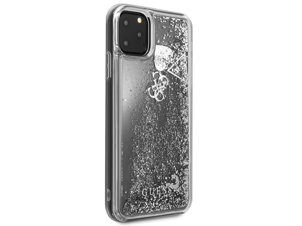 Guess Floating Logo Case Zilver - iPhone 11 Pro Max hoesje