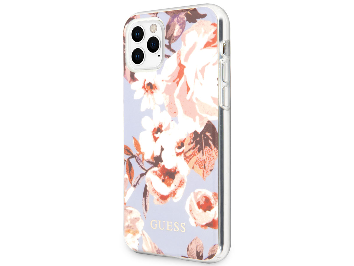 Guess Floral TPU Skin Case No. 2 - iPhone 11 Pro Max hoesje