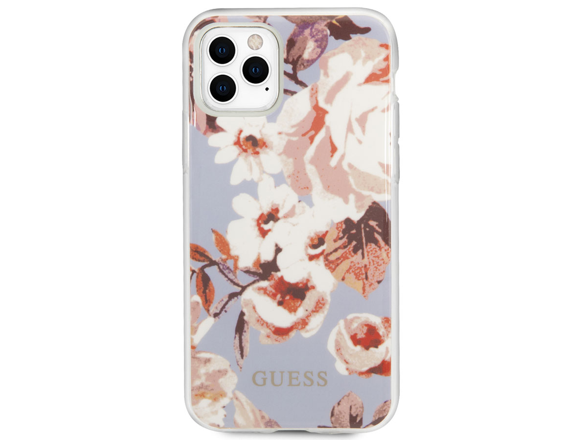 Guess Floral TPU Skin Case No. 2 - iPhone 11 Pro Max hoesje