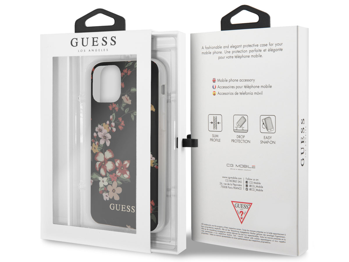 Guess Floral TPU Skin Case No. 4 - iPhone 11 Pro Max hoesje