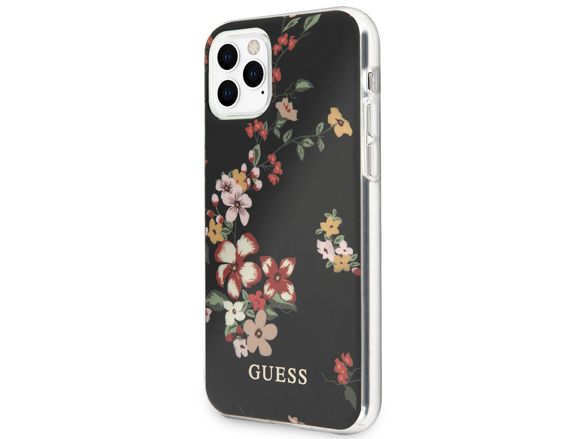 Guess Floral TPU Skin Case No. 4 - iPhone 11 Pro Max hoesje