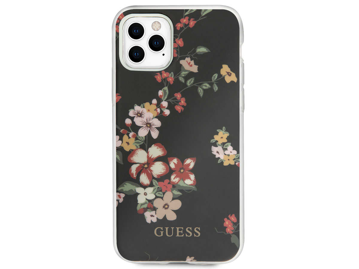 Guess Floral TPU Skin Case No. 4 - iPhone 11 Pro Max hoesje