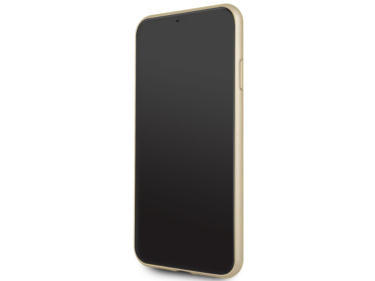 Guess Iridescent Hard Case Goud - iPhone 11 Pro Max hoesje