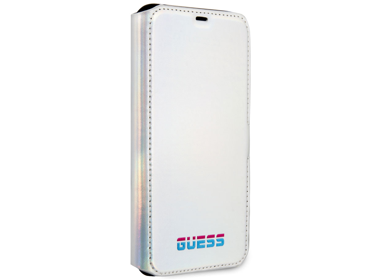 Guess Metallic Bookcase Zilver - iPhone 11 Pro Max hoesje