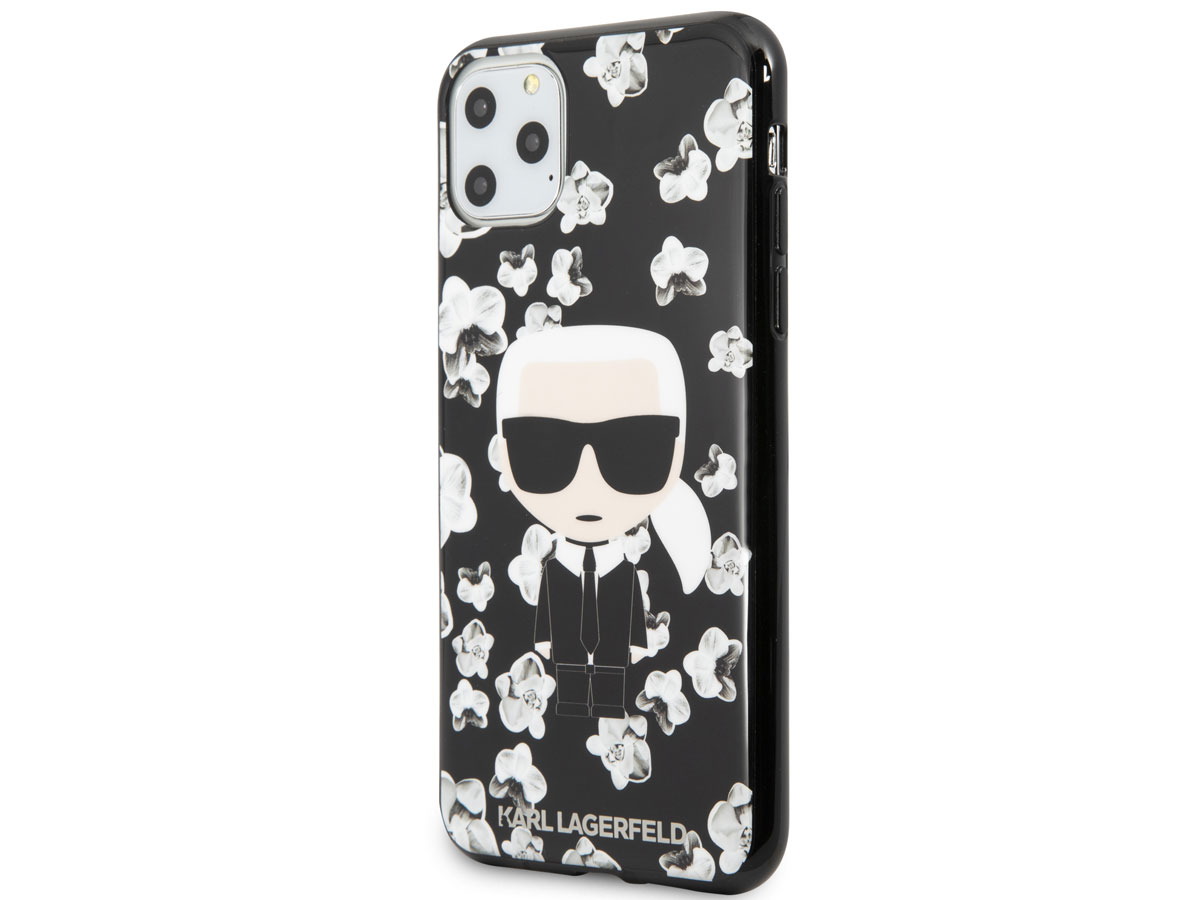 Karl Lagerfeld Flower TPU Case - iPhone 11 Pro Max hoesje