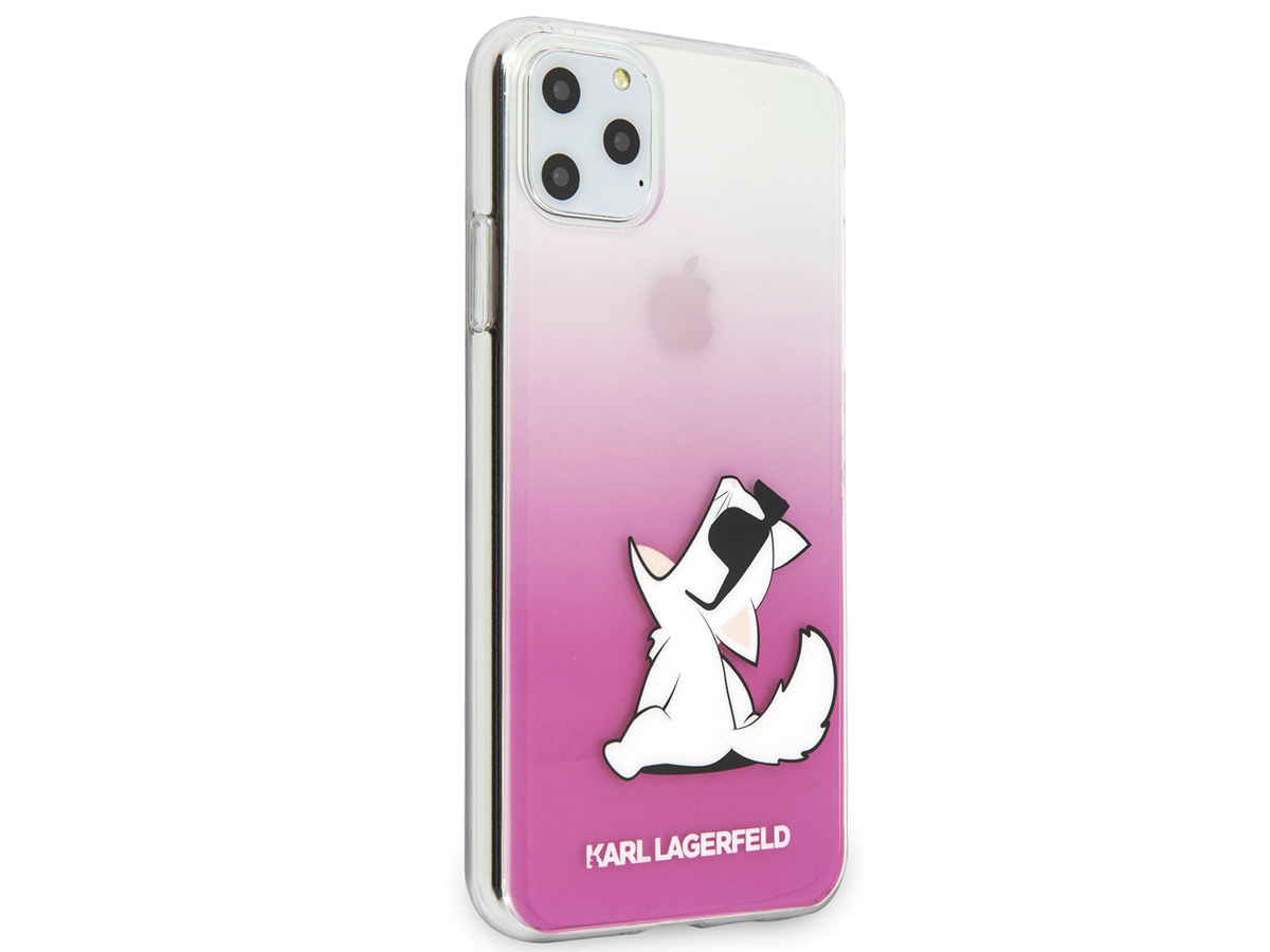 Karl Lagerfeld Fun Choupette Case Roze - iPhone 11 Pro Max hoesje