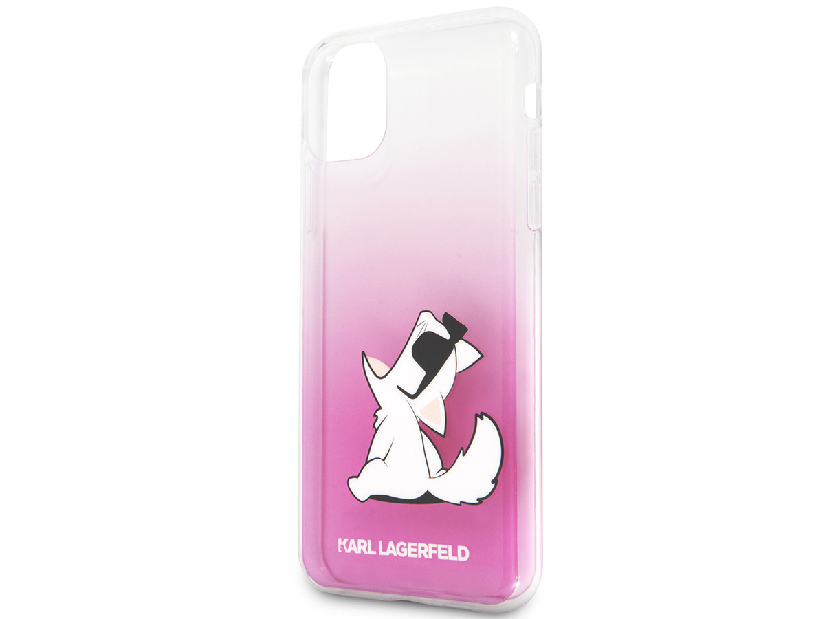 Karl Lagerfeld Fun Choupette Case Roze - iPhone 11 Pro Max hoesje