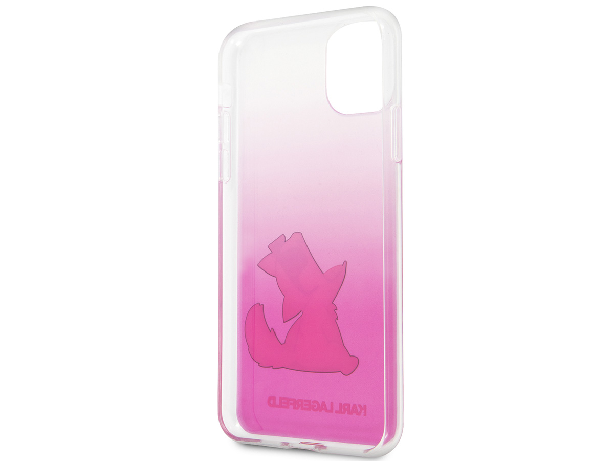 Karl Lagerfeld Fun Choupette Case Roze - iPhone 11 Pro Max hoesje