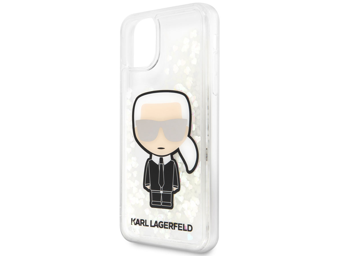 Karl Lagerfeld Glow in the Dark Liquid Case - iPhone 11 Pro Max hoesje