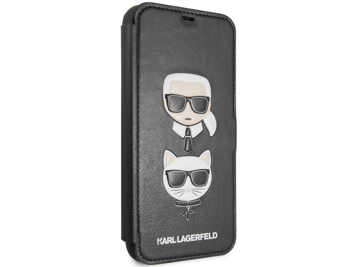 Karl Lagerfeld & Choupette Bookcase - iPhone 11 Pro Max hoesje