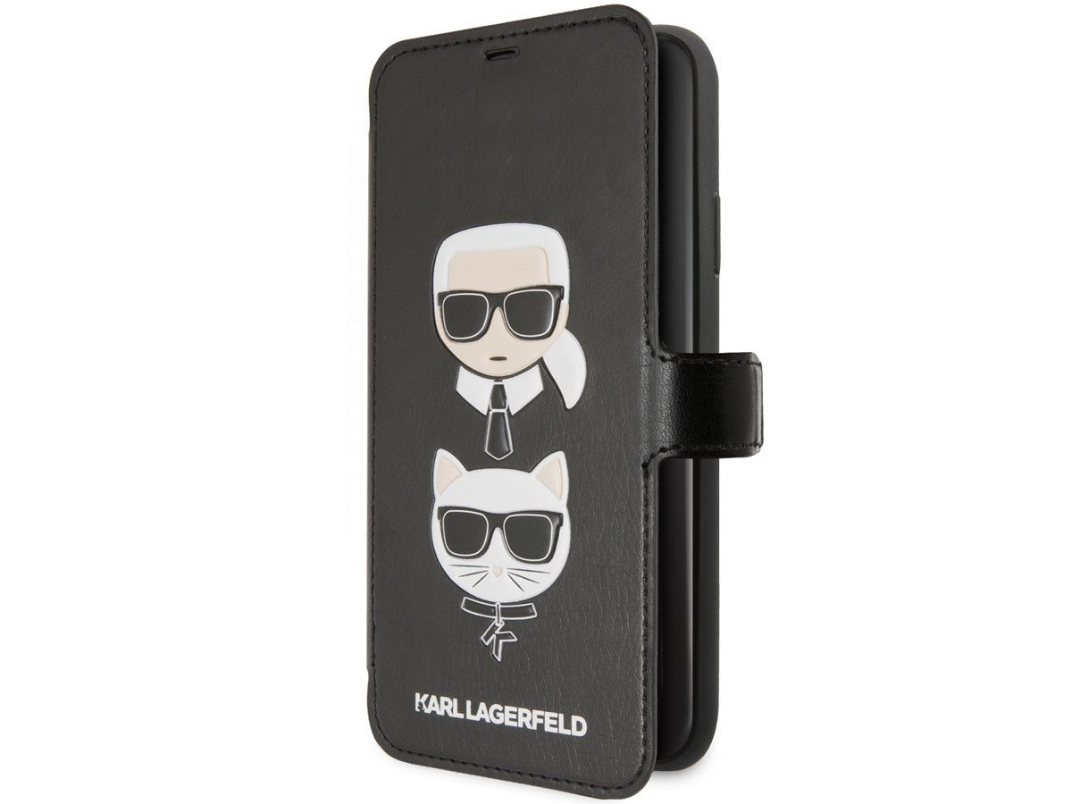 Karl Lagerfeld & Choupette Bookcase - iPhone 11 Pro Max hoesje