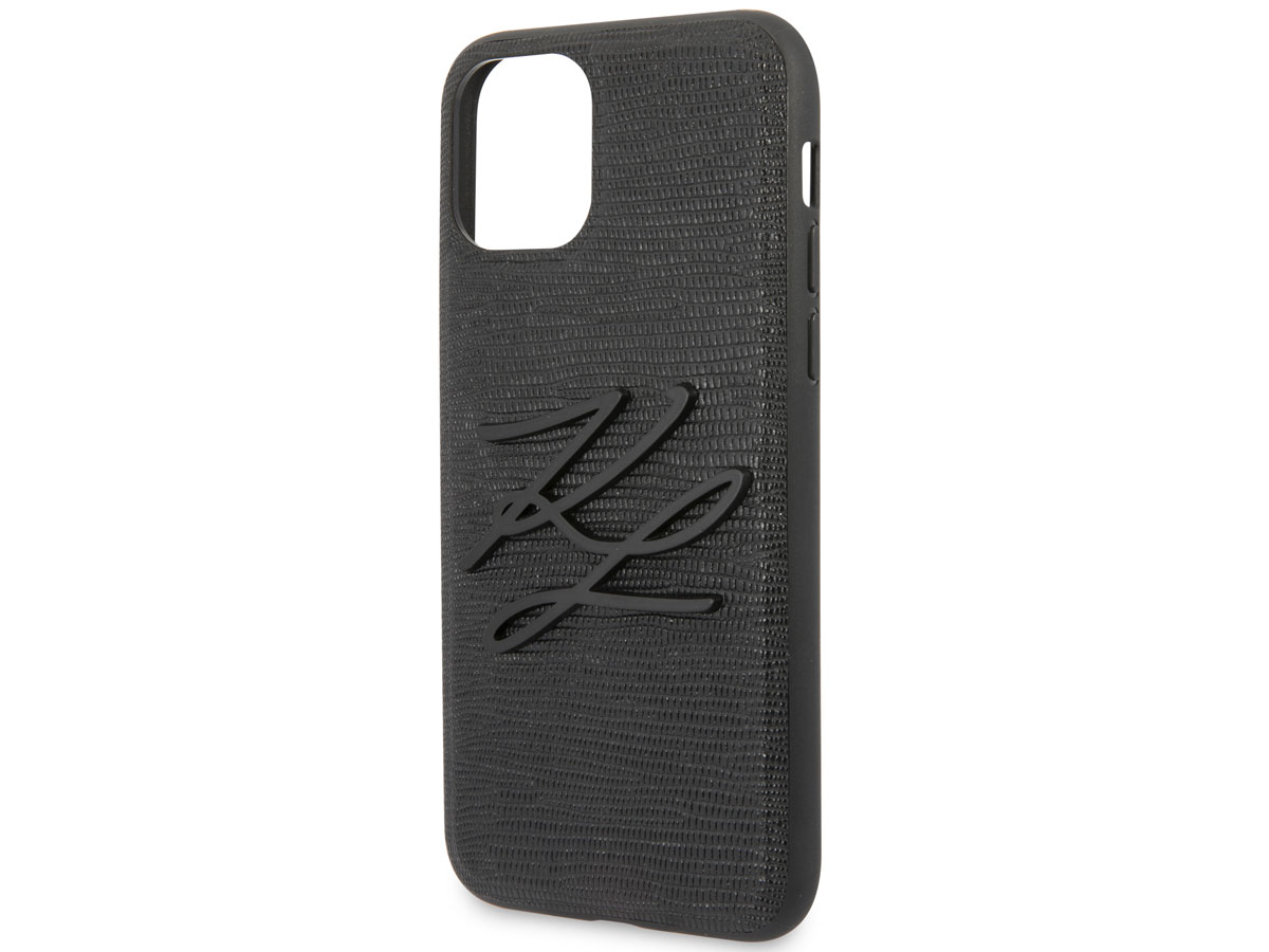 Karl Lagerfeld Initials Case Lizard - iPhone 11 Pro Max hoesje