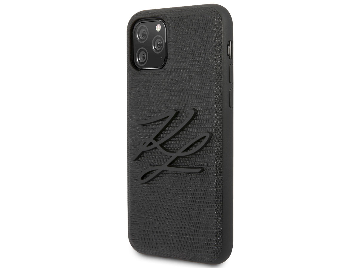 Karl Lagerfeld Initials Case Lizard - iPhone 11 Pro Max hoesje