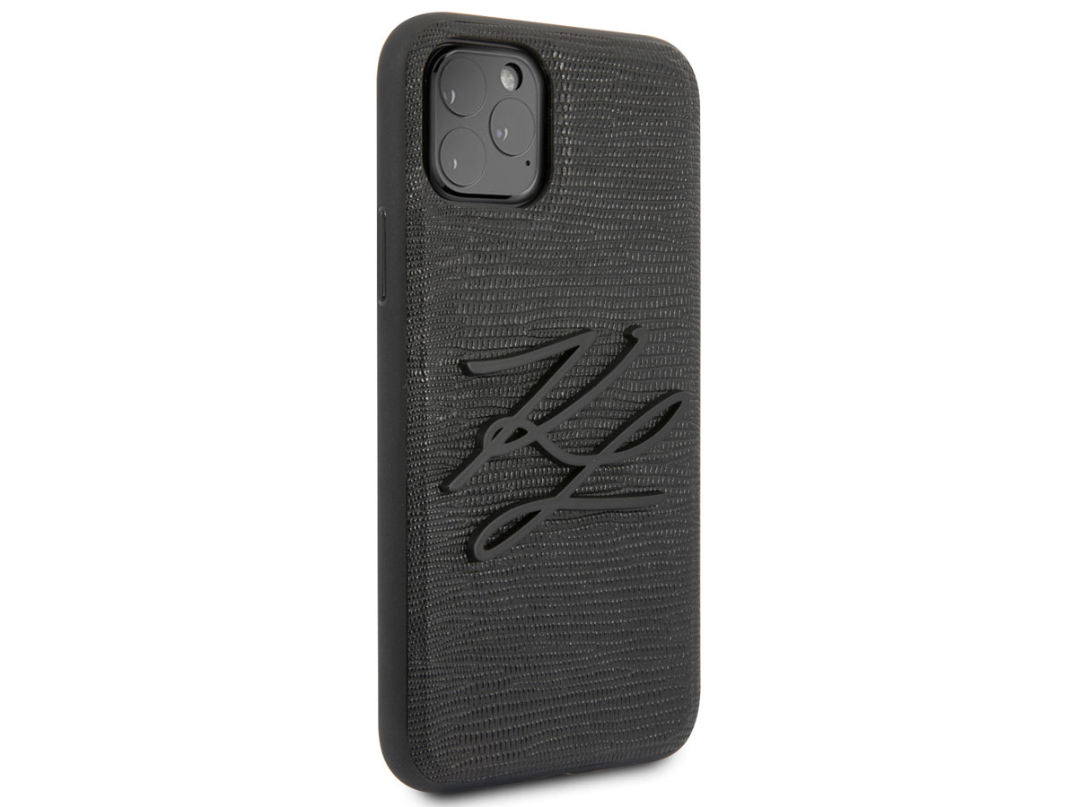 Karl Lagerfeld Initials Case Lizard - iPhone 11 Pro Max hoesje