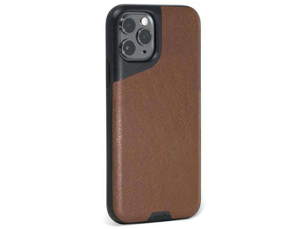 Mous Contour Leather Case Bruin - iPhone 11 Pro Max hoesje