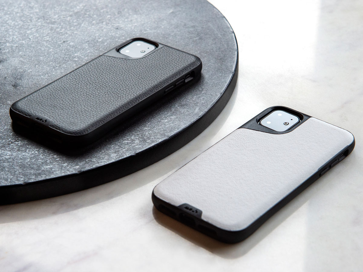 Mous Contour Leather Case Wit - iPhone 11 Pro Max hoesje