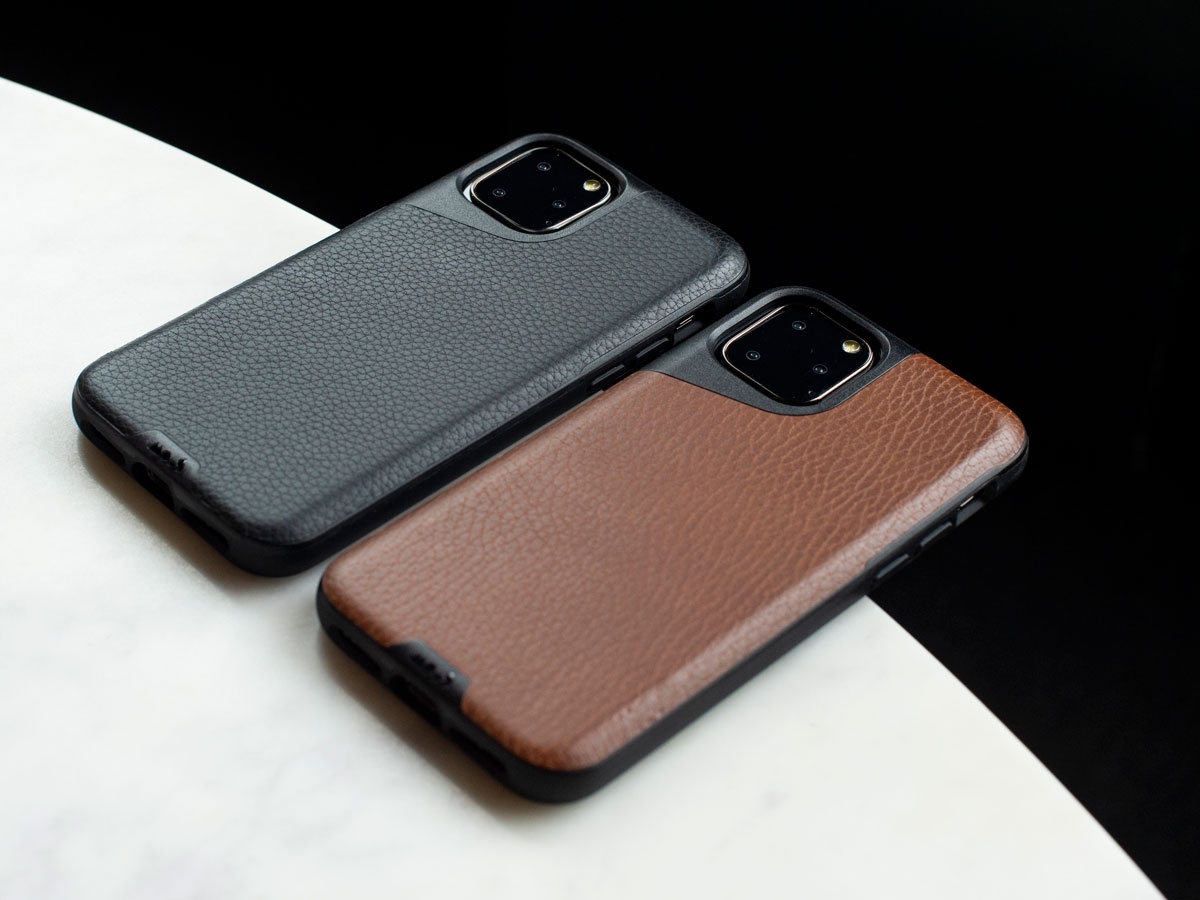 Mous Contour Leather Case Bruin - iPhone 11 Pro Max hoesje