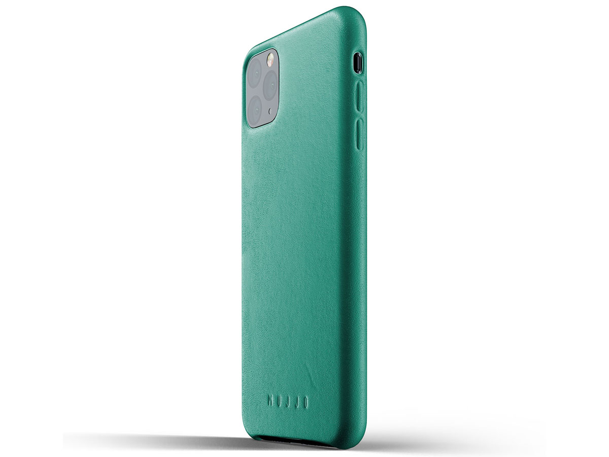 Mujjo Full Leather Case Groen Leer - iPhone 11 Pro Max Hoesje