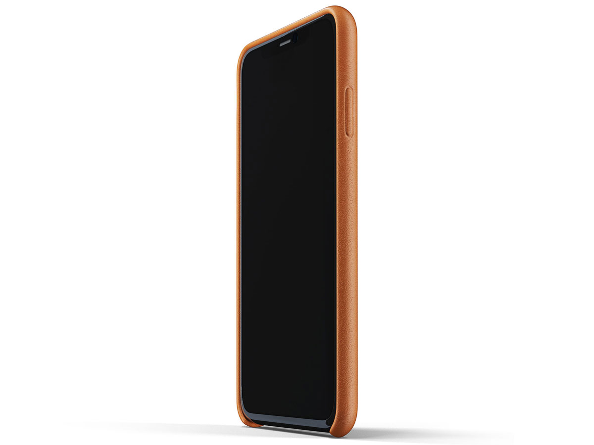 Mujjo Full Leather Wallet Case Tan - iPhone 11 Pro Max Hoesje