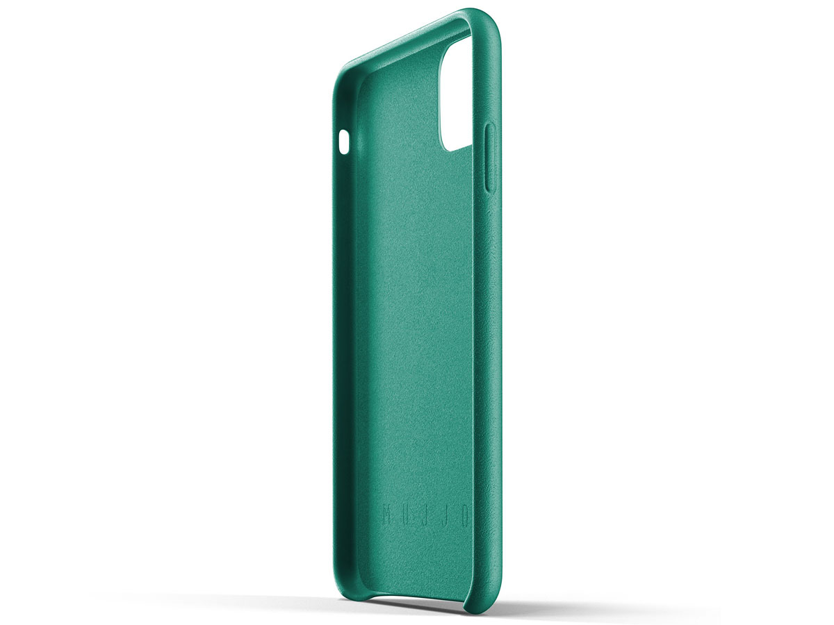 Mujjo Full Leather Wallet Case Groen - iPhone 11 Pro Max Hoesje