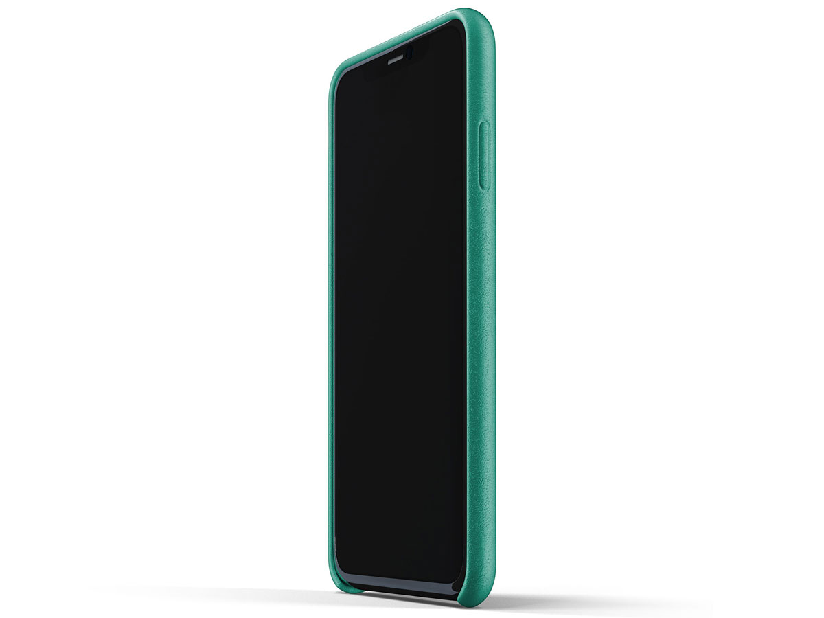 Mujjo Full Leather Wallet Case Groen - iPhone 11 Pro Max Hoesje
