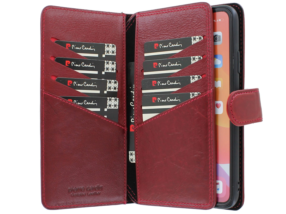 Pierre Cardin True Wallet Rood Leer - iPhone 11 Pro Max hoesje