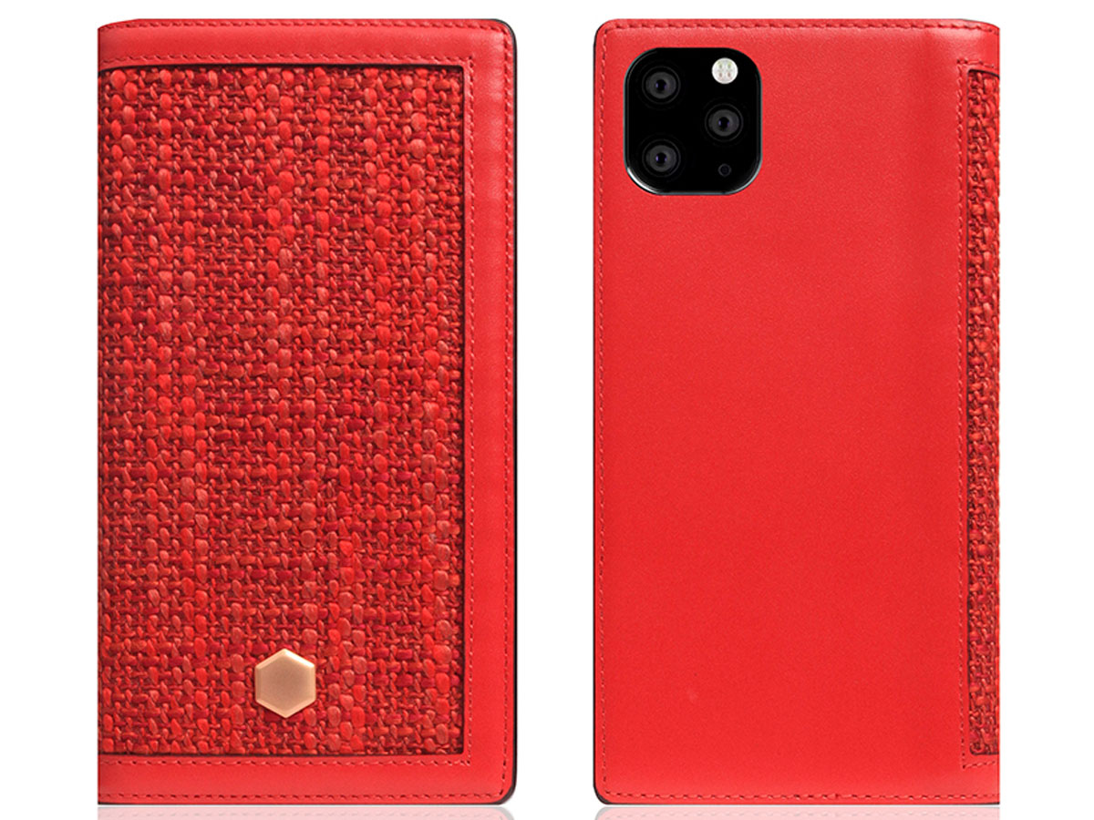 SLG Design D5 CSL Rood Leer - iPhone 11 Pro Max hoesje