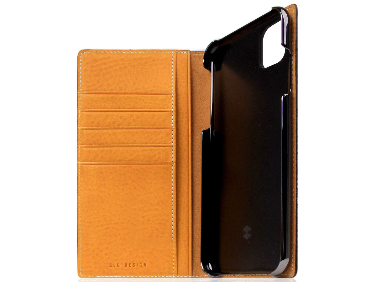 SLG Design D6 Minerva Bookcase Tan - iPhone 11 Pro Max hoesje