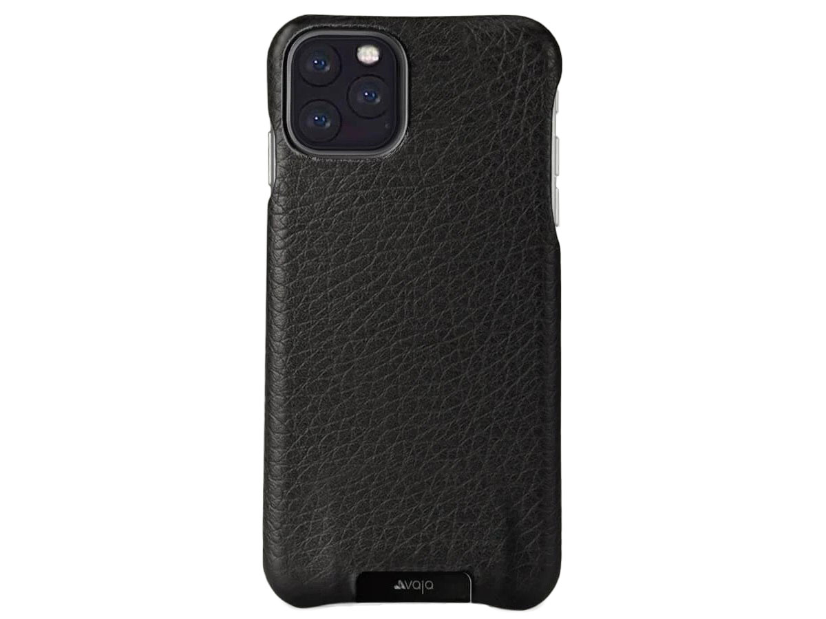 Vaja Grip Leather Case Zwart - iPhone 11 Pro Max Hoesje Leer