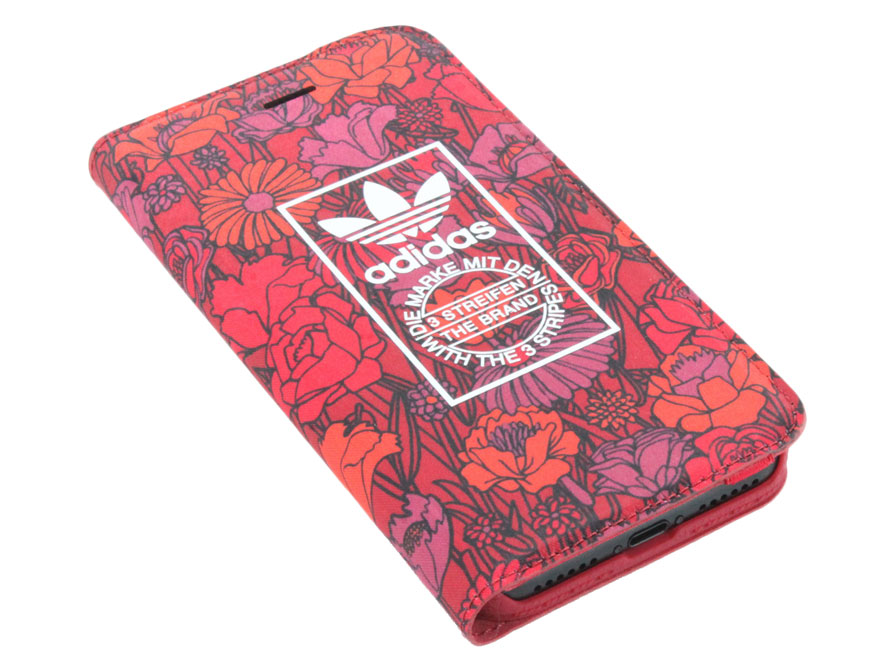 adidas Bohemian Red Booklet Case - iPhone SE / 8 / 7 hoesje