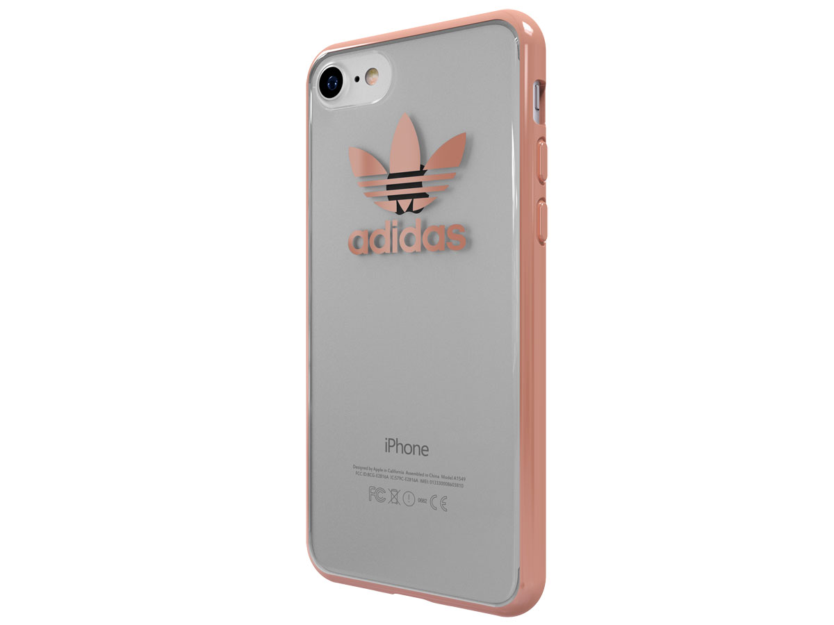 adidas Originals Crystal TPU Rosé Goud - iPhone SE 2020 / 8 / 7 hoesje
