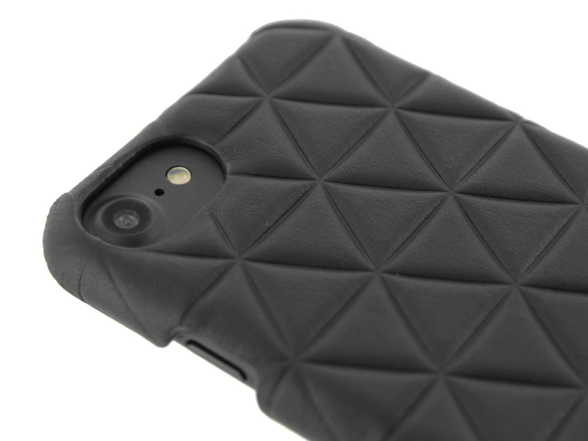 BMW Hexagon Hard Case - Leren iPhone SE 2020 / 8 / 7 / 6(s) hoesje