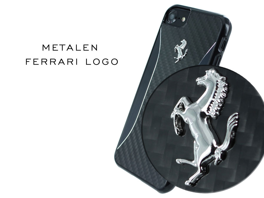Ferrari GT Carbon Hard Case - iPhone SE / 8 / 7 hoesje